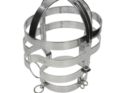 METAL HARD - MASK WITH STEEL NECKLACE