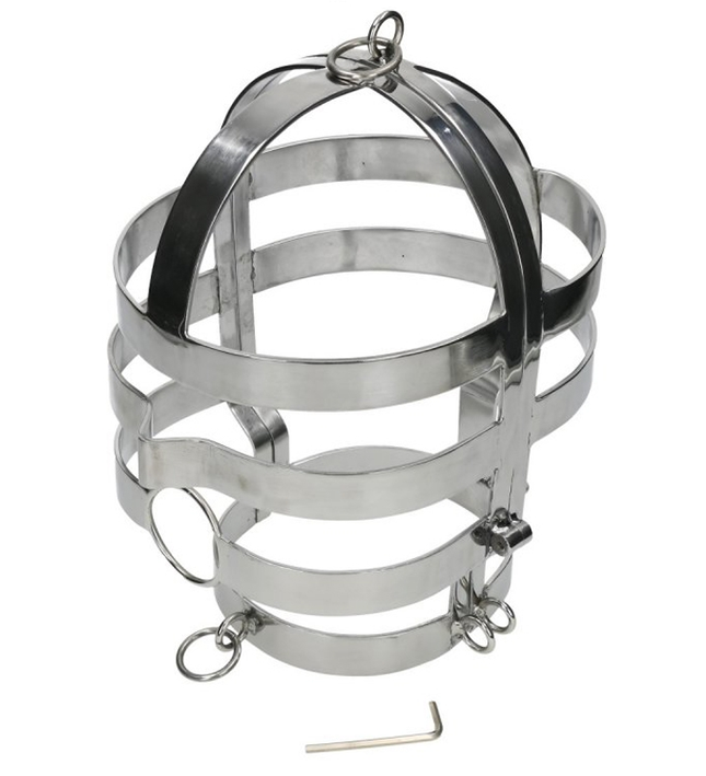 METAL HARD - MASK WITH STEEL NECKLACE