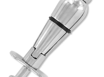 METAL HARD - METAL ANAL PLUG WITH LOCK