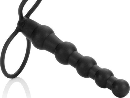 CALEXOTICS - BEADED DUAL PENETRATOR BLACK