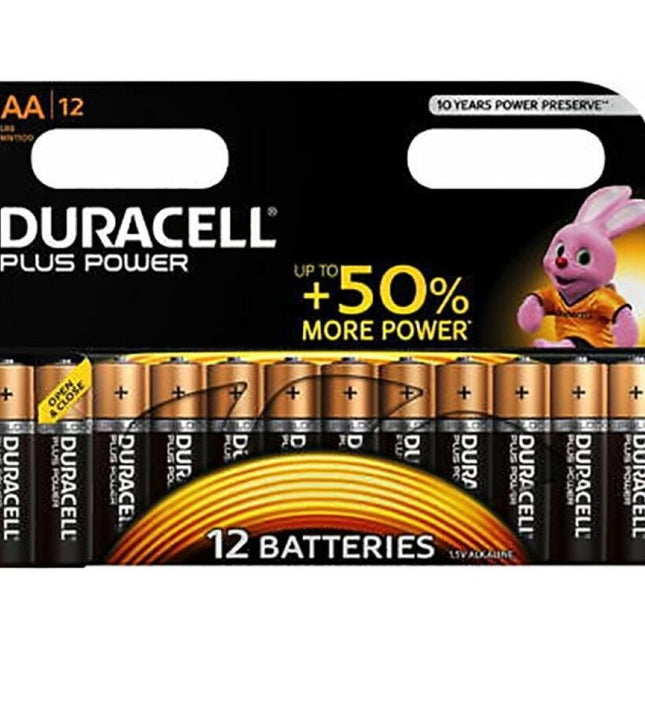 DURACELL - PLUS POWER BATTERY AA LR6 12UNITS