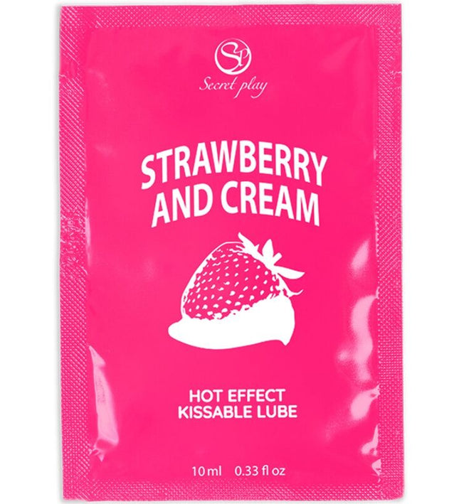 SECRETPLAY - SINGLE DOSE LUBRICANT STRAWBERRIES & CREAM 10 ML