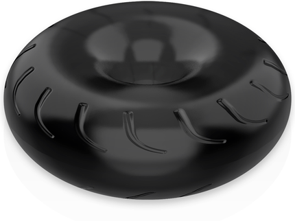 POWERING - SUPER FLEXIBLE AND RESISTANT PENIS RING 5CM PR08 BLACK