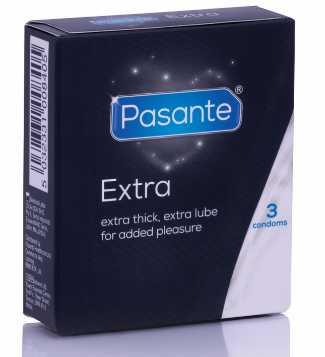 PASANTE - EXTRA CONDOM EXTRA THICK 3 UNITS
