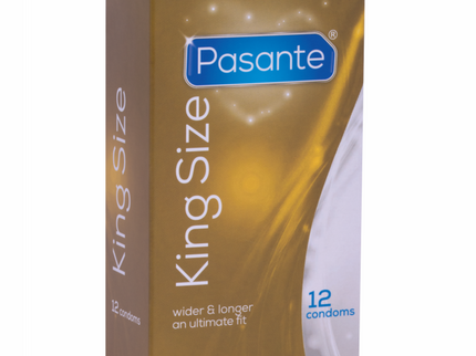 PASANTE - CONDOMS KING MS LONG AND WIDTH 12 UNITS
