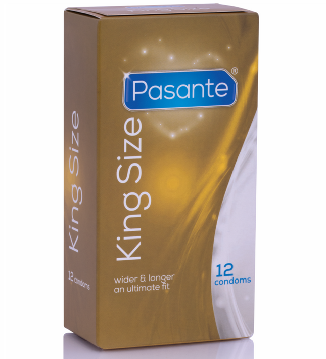 PASANTE - CONDOMS KING MS LONG AND WIDTH 12 UNITS