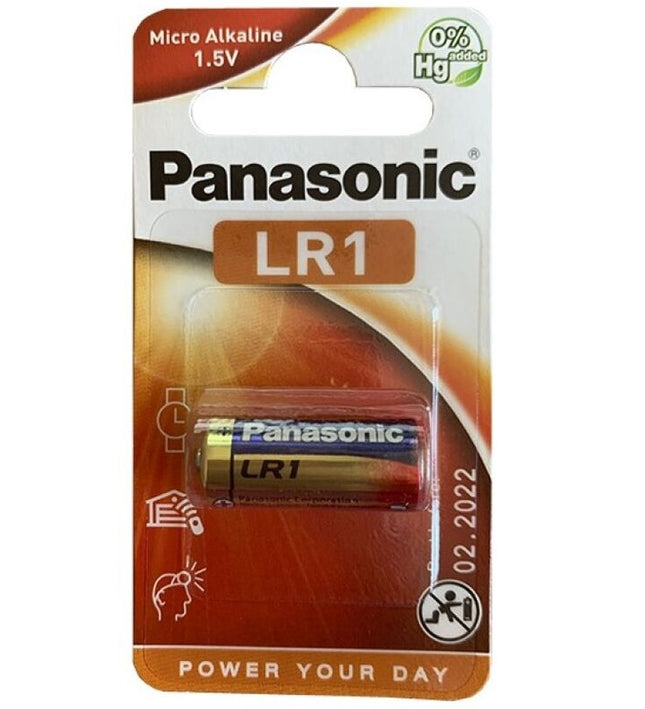PANASONIC - ALKALINE BATTERY LR1 1.5V BLISTER 1 PACK