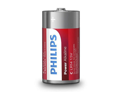 PHILIPS - POWER BATTERIES PILA C LR14 PACK 2
