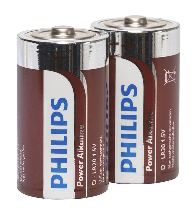 PHILIPS - POWER ALKALINE PILA D LR20 PACK 2