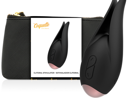 COQUETTE CHIC DESIRE - CLITORIAL STIMULATOR BLACK / GOLD FLOWER