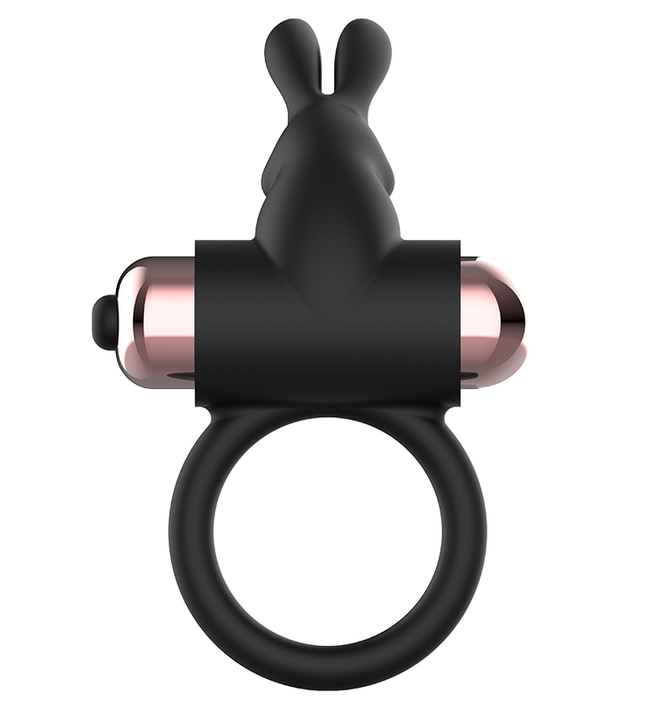 COQUETTE CHIC DESIRE - COCK RING WITH VIBRATOR BLACK/ GOLD