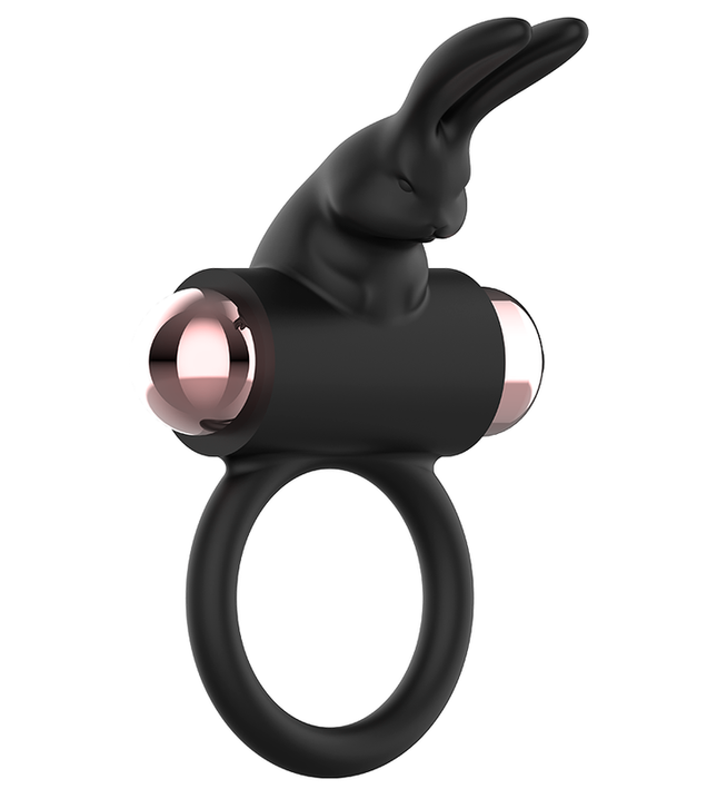 COQUETTE CHIC DESIRE - COCK RING WITH VIBRATOR BLACK/ GOLD