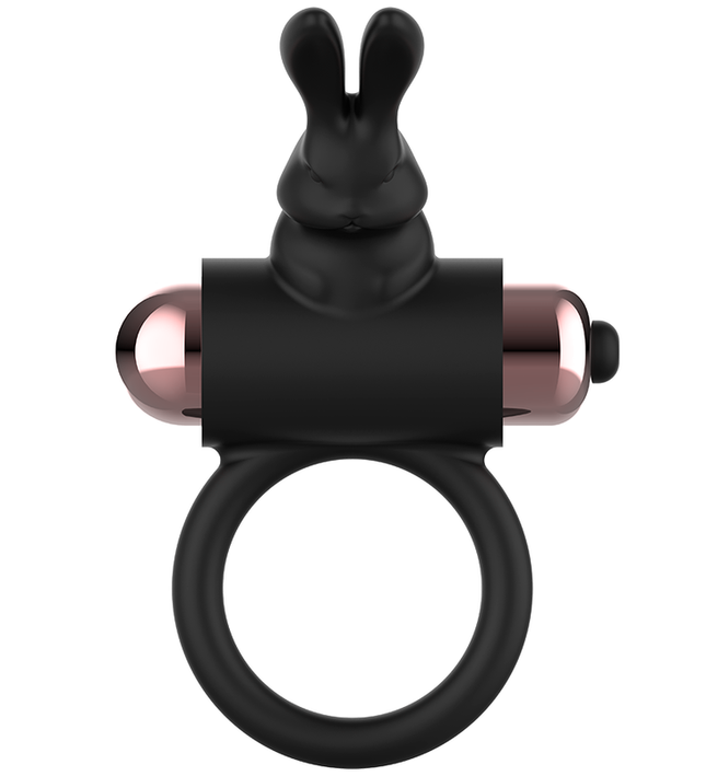 COQUETTE CHIC DESIRE - COCK RING WITH VIBRATOR BLACK/ GOLD