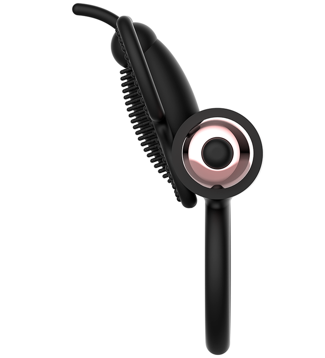 COQUETTE CHIC DESIRE - COCK RING BUTTERFLY WITH VIBRATOR BLACK/ GOLD