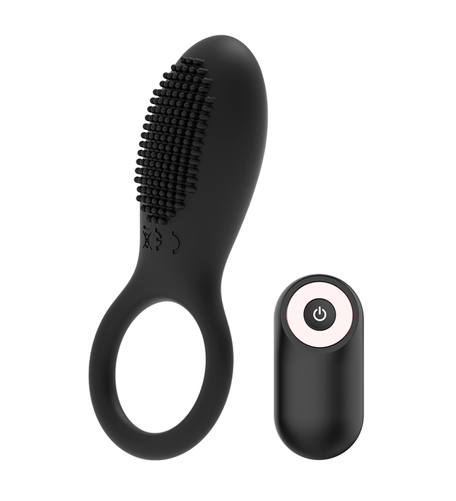 COQUETTE CHIC DESIRE - COCK RING REMOTE CONTROL RECHARGEABLE BLACK/ GOLD