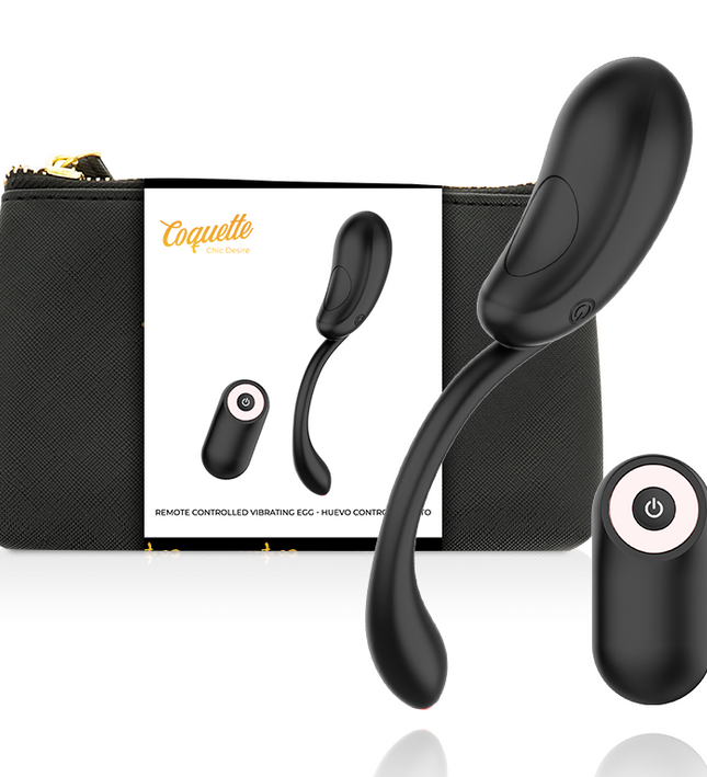 COQUETTE CHIC DESIRE - VIBRATING EGG REMOTE CONTROL RECHARGEABLE BLACK/ GOLD