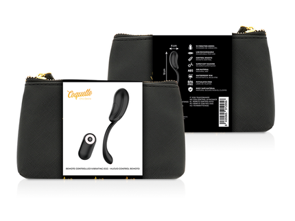 COQUETTE CHIC DESIRE - VIBRATING EGG REMOTE CONTROL RECHARGEABLE BLACK/ GOLD