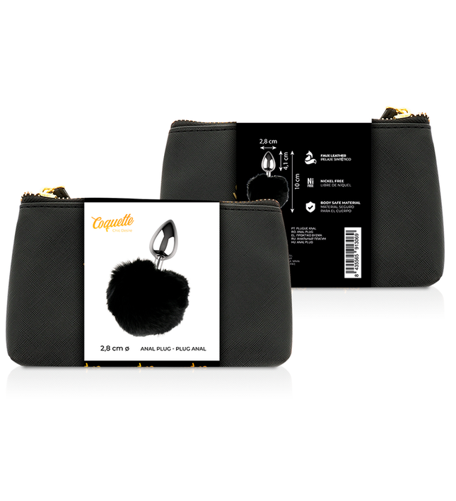 COQUETTE CHIC DESIRE - ANAL PLUG METAL SIZE L 2.8 X 4.1 CM