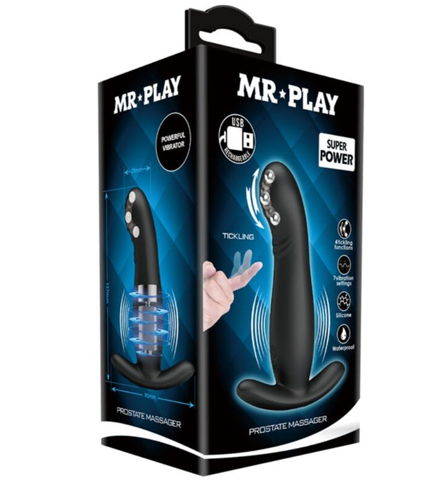 MR PLAY - RECHARGEABLE BLACK PROSTATE MASSAGER