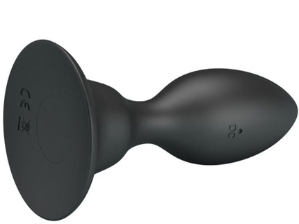 MR PLAY - ANAL PLUG WITH VIBRATION BLACK REMOTE CONTROL