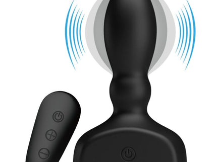 MR PLAY - BLACK INFLATABLE ANAL PLUG REMOTE CONTROL