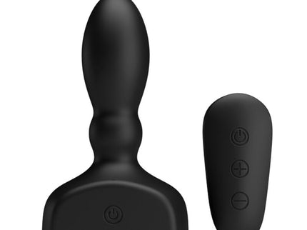 MR PLAY - BLACK INFLATABLE ANAL PLUG REMOTE CONTROL