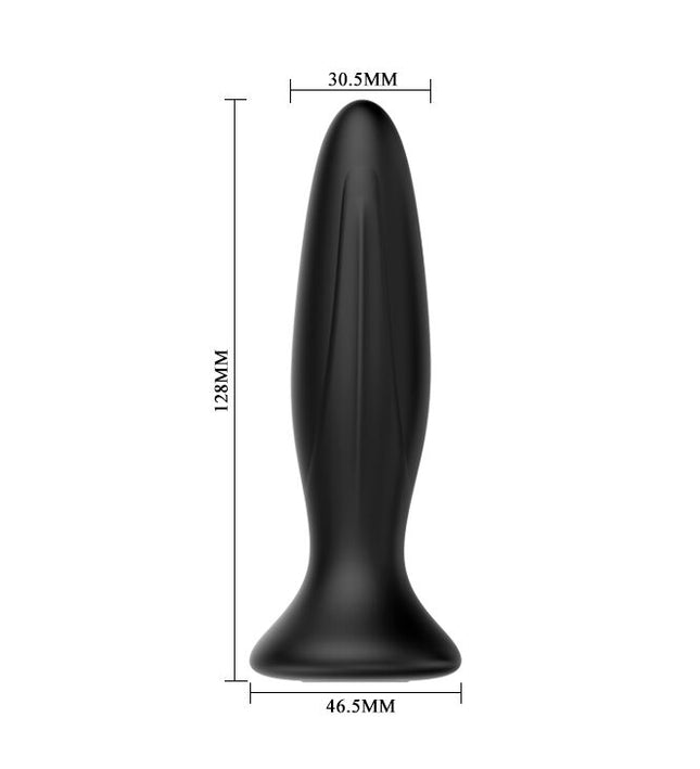 MR PLAY - RECHARGEABLE BLACK VIBRATOR ANAL PLUG
