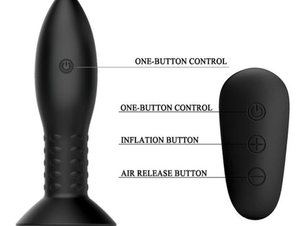 MR PLAY - PLUG WITH BLACK ROTATING BALLS REMOTE CONTROL
