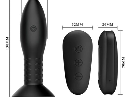 MR PLAY - PLUG WITH BLACK ROTATING BALLS REMOTE CONTROL