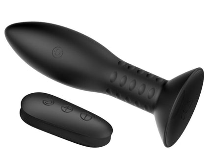 MR PLAY - PLUG WITH BLACK ROTATING BALLS REMOTE CONTROL