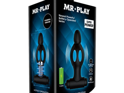 MR PLAY - SILICONE ANAL PLUG WITH VIBRATION