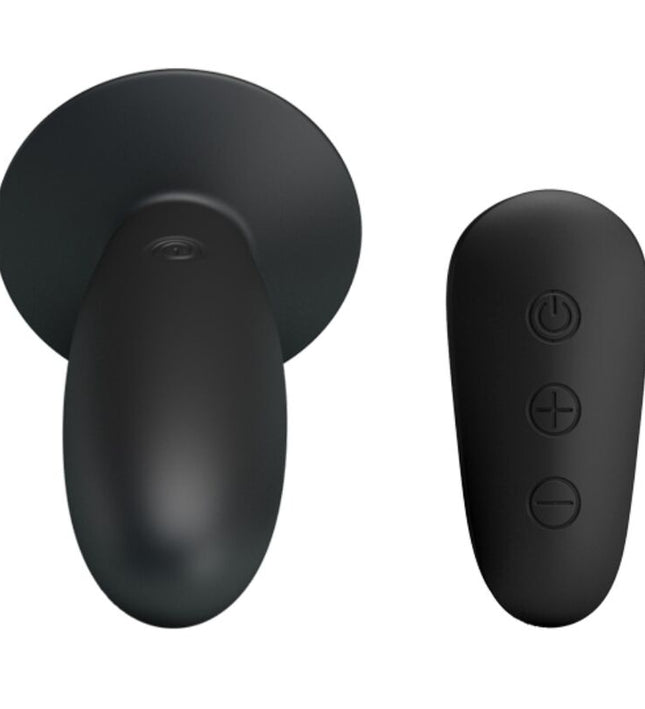 MR PLAY - ANAL PLUG WITH VIBRATION BLACK REMOTE CONTROL