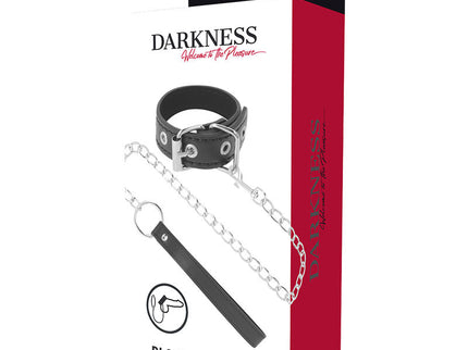 DARKNESS - PENIS RING WITH STRAP