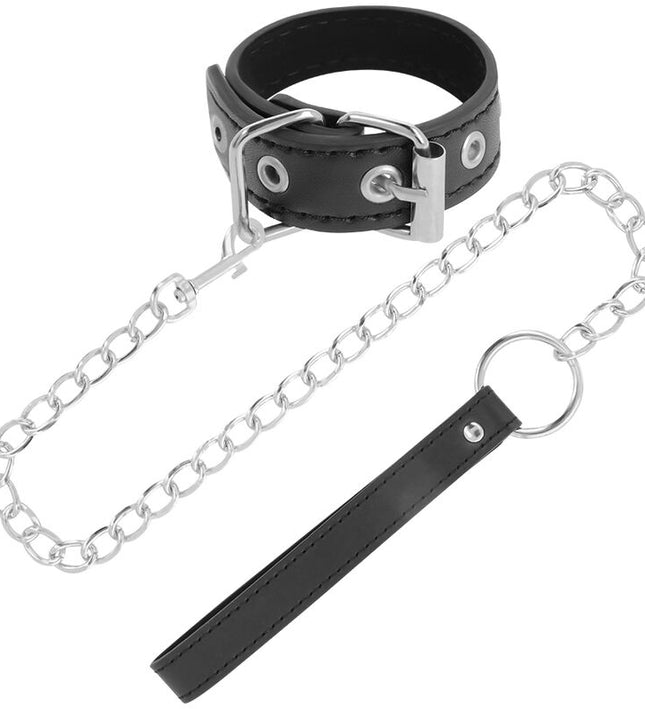 DARKNESS - PENIS RING WITH STRAP