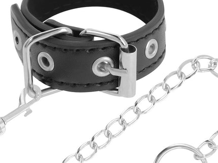 DARKNESS - PENIS RING WITH STRAP