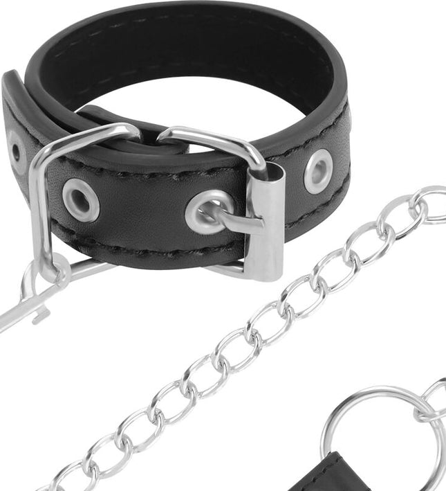 DARKNESS - PENIS RING WITH STRAP
