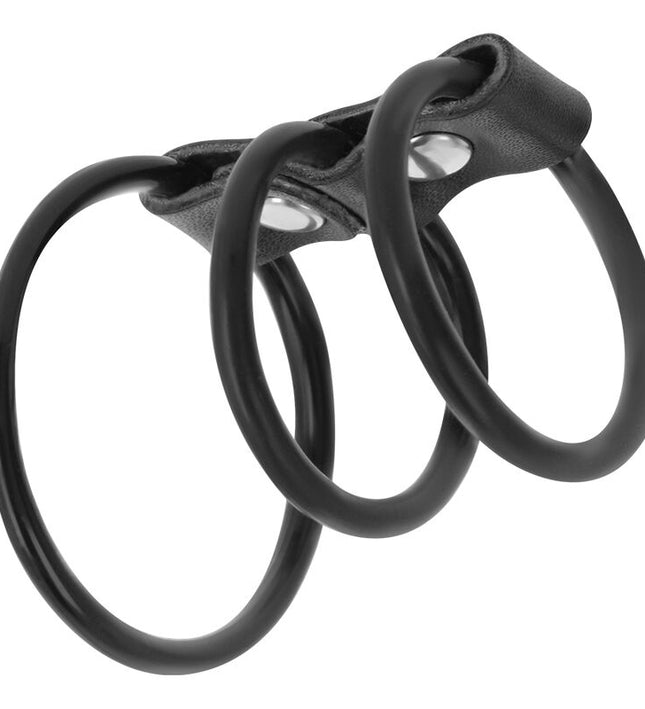 DARKNESS - SET OF 3 FLEXIBLE PENIS RINGS