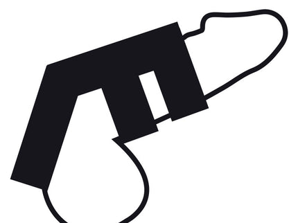 DARKNESS - ADJUSTABLE LEATHER DOUBLE PENIS AND TESTICLE RING