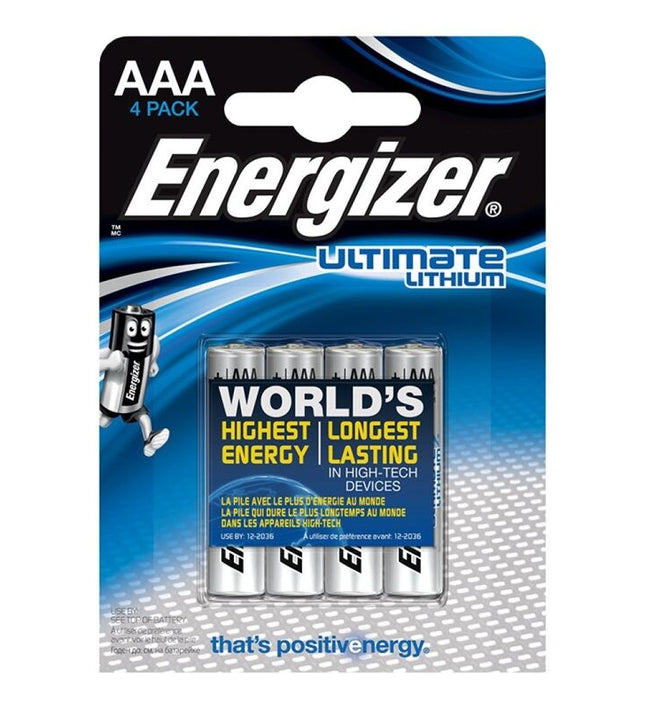 ENERGIZER - ULTIMATE LITHIUM AAA L92 LR03 1,5V *4