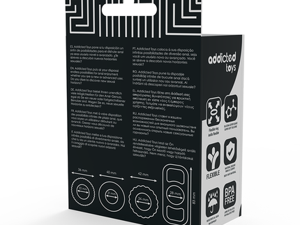 ADDICTED TOYS - COCK RING SET 4 PIECES