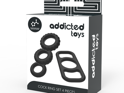 ADDICTED TOYS - COCK RING SET 4 PIECES