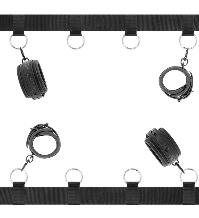 FETISH SUBMISSIVE - LUXURY BED TIES SET WITH NOPRENE LINING