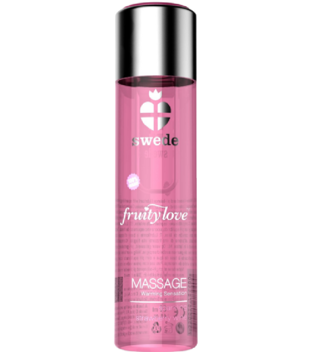 SWEDE - FRUITY LOVE WARMING EFFECT MASSAGE OIL SPARKLING STRAWBERRY WINE 120 ML