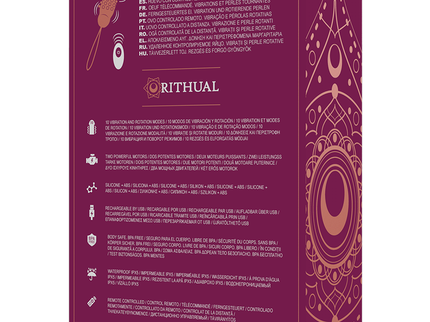 RITHUAL - SITA EGG REMOTE CONTROL BEAD ROTATION + VIBRATION