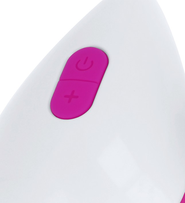 OHMAMA - TEXTURED VIBRATING EGG 10 MODES PURPLE AND WHITE