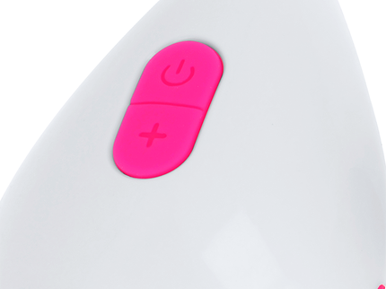 OHMAMA - TEXTURED VIBRATING EGG 10 MODES PINK AND WHITE