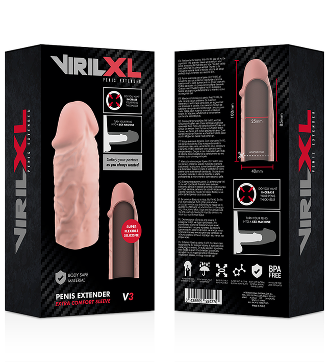 VIRILXL - LIQUID SILICONE V3 NATURAL PENIS EXTENSION