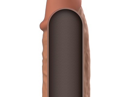 VIRILXL - LIQUID SILICONE V3 BROWN PENIS EXTENSION
