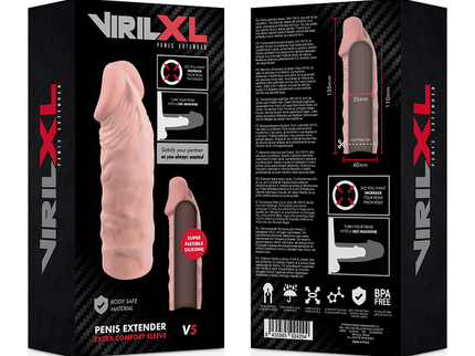 VIRILXL - LIQUID SILICONE V5 NATURAL PENIS EXTENSION