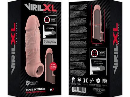 VIRILXL - LIQUID SILICONE V7 NATURAL PENIS EXTENSION